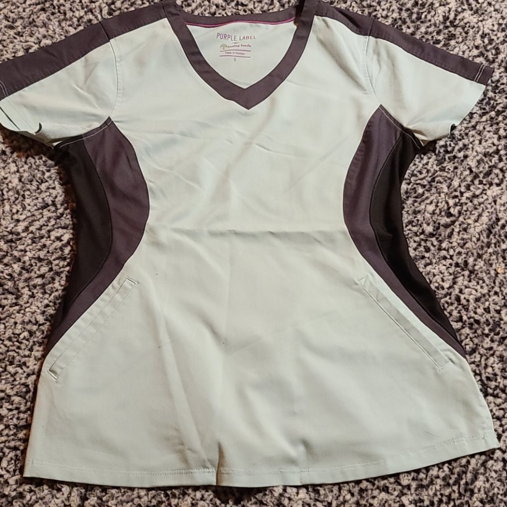 Purple label scrub top